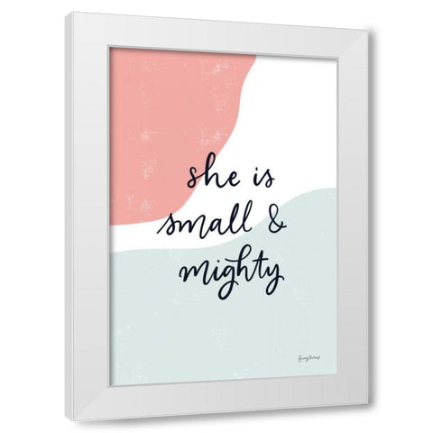Blush Nursery I White Modern Wood Framed Art Print by Thorns, Becky