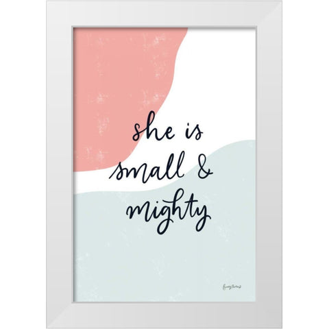 Blush Nursery I White Modern Wood Framed Art Print by Thorns, Becky