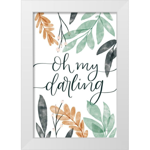 Sage Sayings I White Modern Wood Framed Art Print by Thorns, Becky