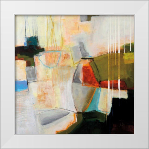 Bell Island Cove White Modern Wood Framed Art Print by Davies, Jane