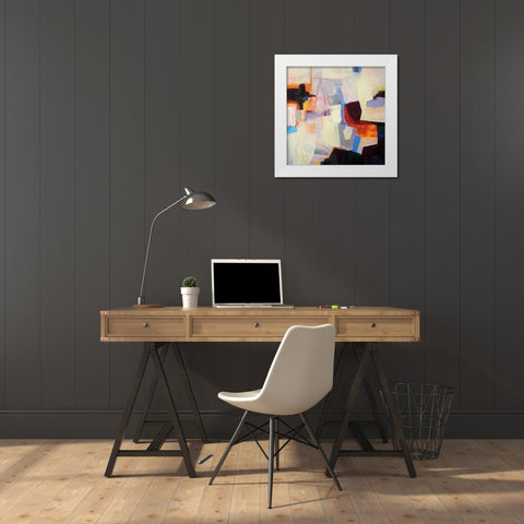 Ferries Come and Go White Modern Wood Framed Art Print by Davies, Jane