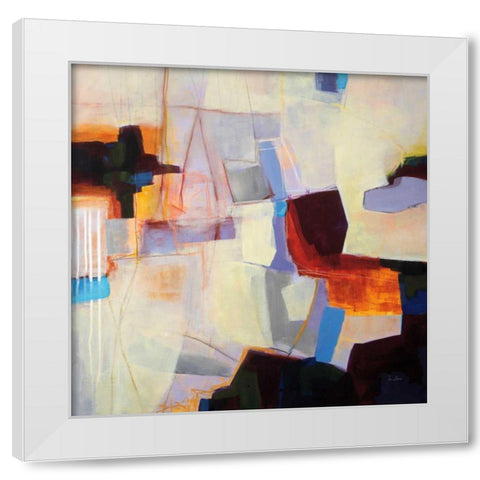 Ferries Come and Go White Modern Wood Framed Art Print by Davies, Jane