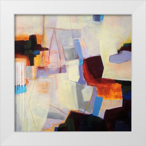 Ferries Come and Go White Modern Wood Framed Art Print by Davies, Jane