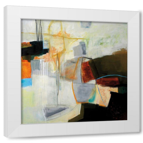Leaving the Harbour White Modern Wood Framed Art Print by Davies, Jane