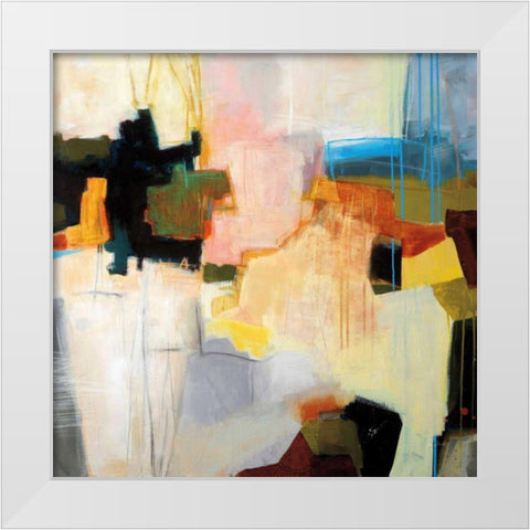 Harbours Edge White Modern Wood Framed Art Print by Davies, Jane