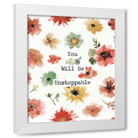 Sweet Southwest Unstoppable White Modern Wood Framed Art Print by June, Dina