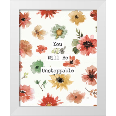 Sweet Southwest Unstoppable White Modern Wood Framed Art Print by June, Dina