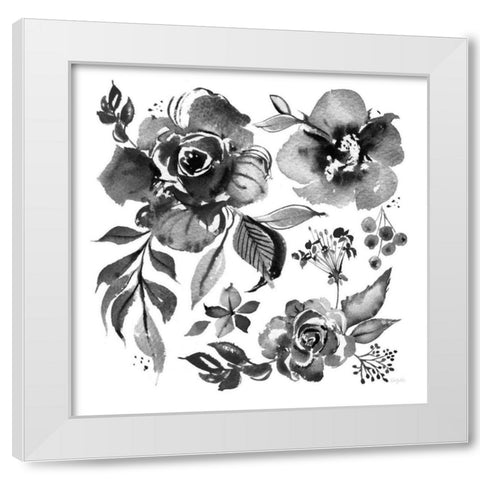 Delft Delight III Black No Words White Modern Wood Framed Art Print by Rice, Kristy
