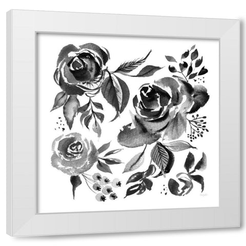 Delft Delight IV Black No Words White Modern Wood Framed Art Print by Rice, Kristy