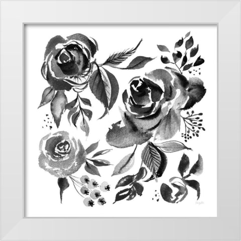 Delft Delight IV Black No Words White Modern Wood Framed Art Print by Rice, Kristy