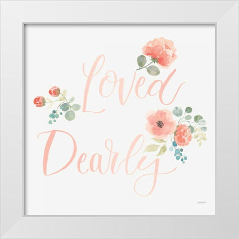 Blooming Delight VI Blush Loved White Modern Wood Framed Art Print by Jackson, Jenaya