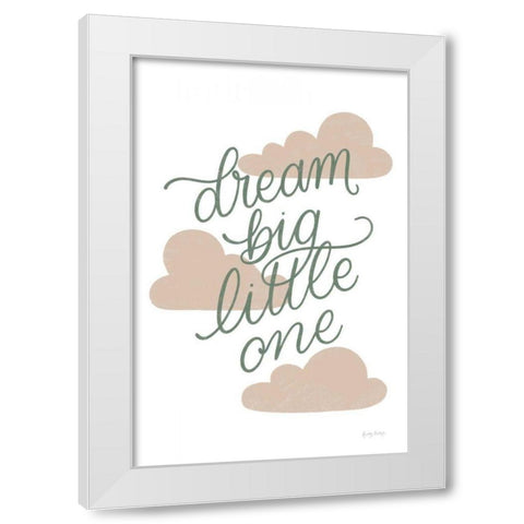 Boho Nursery IV Green White Modern Wood Framed Art Print by Thorns, Becky
