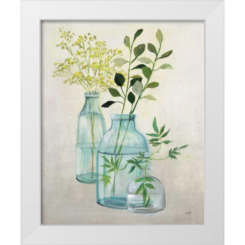 Woodland Greenery II White Modern Wood Framed Art Print by Purinton, Julia