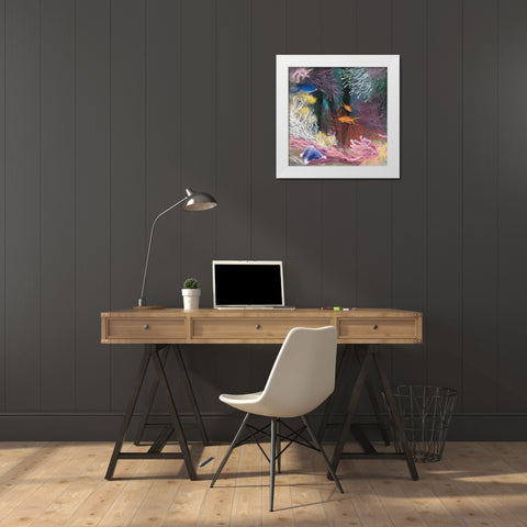 Coastal Reef I White Modern Wood Framed Art Print by Purinton, Julia