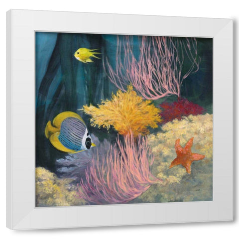 Coastal Reef II White Modern Wood Framed Art Print by Purinton, Julia