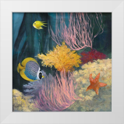 Coastal Reef II White Modern Wood Framed Art Print by Purinton, Julia