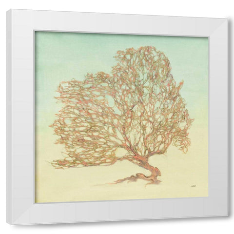 Sea Fern I White Modern Wood Framed Art Print by Purinton, Julia
