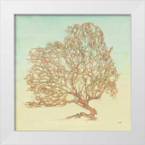 Sea Fern I White Modern Wood Framed Art Print by Purinton, Julia