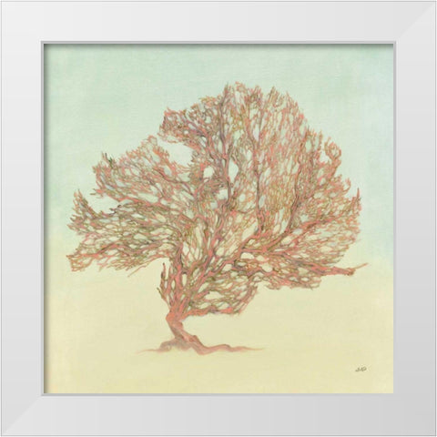 Sea Fern II White Modern Wood Framed Art Print by Purinton, Julia
