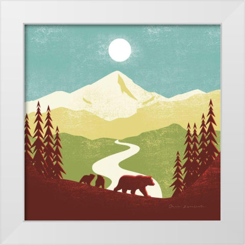 Great Outdoors I White Modern Wood Framed Art Print by Escalante, Omar