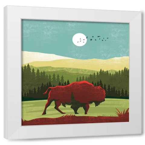 Great Outdoors II White Modern Wood Framed Art Print by Escalante, Omar