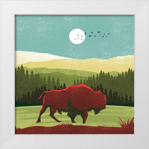 Great Outdoors II White Modern Wood Framed Art Print by Escalante, Omar