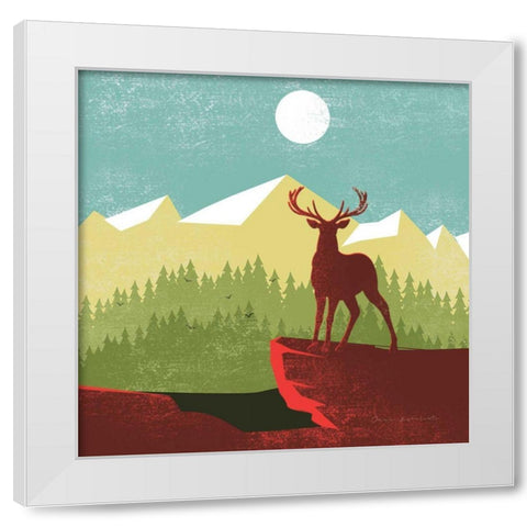 Great Outdoors III White Modern Wood Framed Art Print by Escalante, Omar