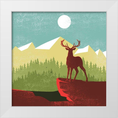 Great Outdoors III White Modern Wood Framed Art Print by Escalante, Omar