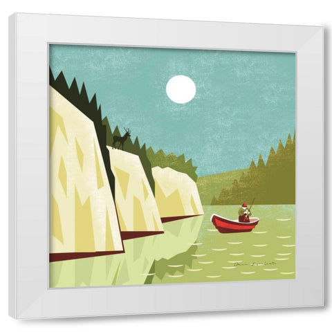 Great Outdoors V White Modern Wood Framed Art Print by Escalante, Omar