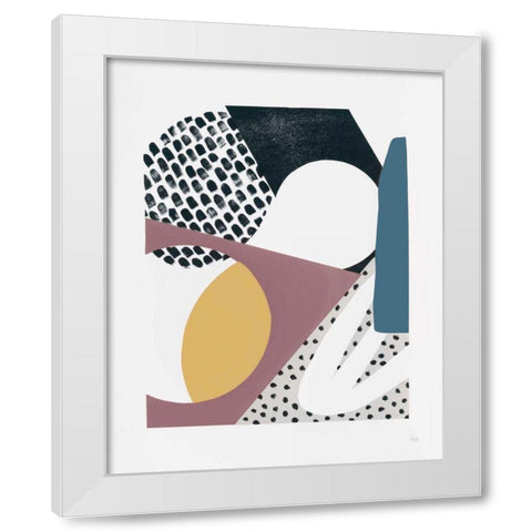 Luminous Tumble I Dark White Modern Wood Framed Art Print by Marshall, Laura
