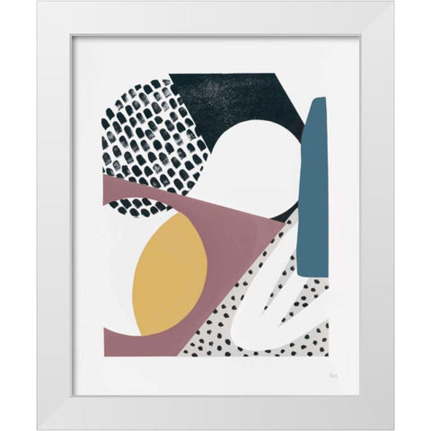 Luminous Tumble I Dark White Modern Wood Framed Art Print by Marshall, Laura