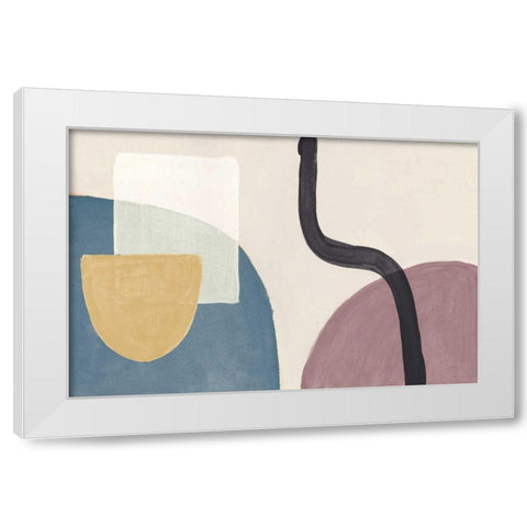 Sandy Balance I Dark White Modern Wood Framed Art Print by Urban, Mary