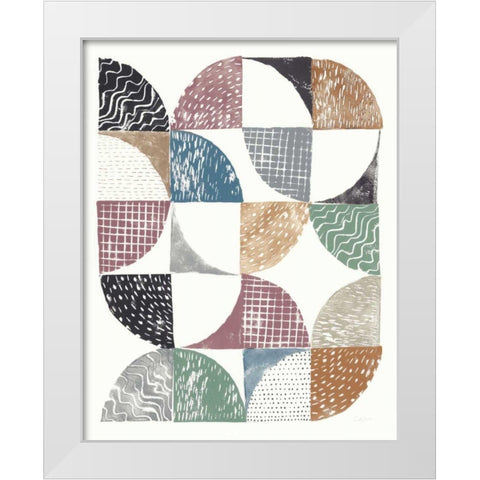 Colorful Night Sky I White Modern Wood Framed Art Print by Prahl, Courtney