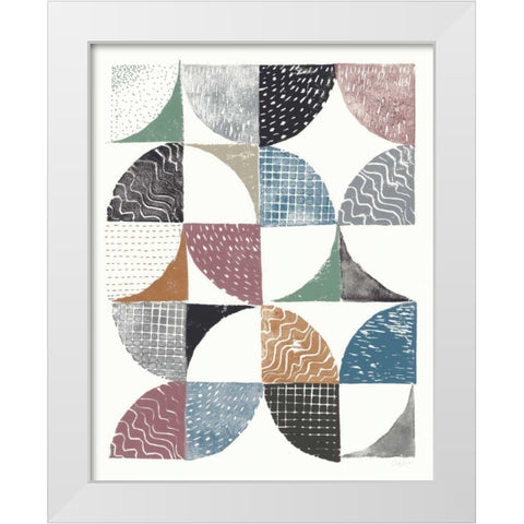 Colorful Night Sky II White Modern Wood Framed Art Print by Prahl, Courtney