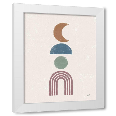 Minimalist Boho I Dark White Modern Wood Framed Art Print by Hershey, Moira