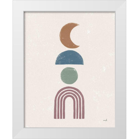 Minimalist Boho I Dark White Modern Wood Framed Art Print by Hershey, Moira