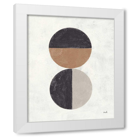 Orbs II Neutral White Modern Wood Framed Art Print by Hershey, Moira