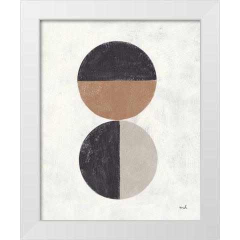 Orbs II Neutral White Modern Wood Framed Art Print by Hershey, Moira