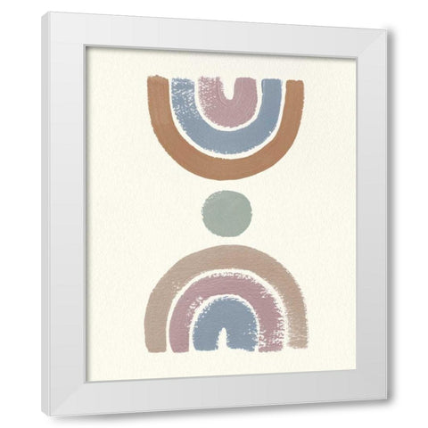 Desert Rainbows I Blue White Modern Wood Framed Art Print by Hershey, Moira