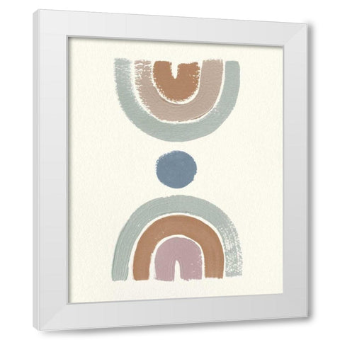 Desert Rainbows II Mint White Modern Wood Framed Art Print by Hershey, Moira