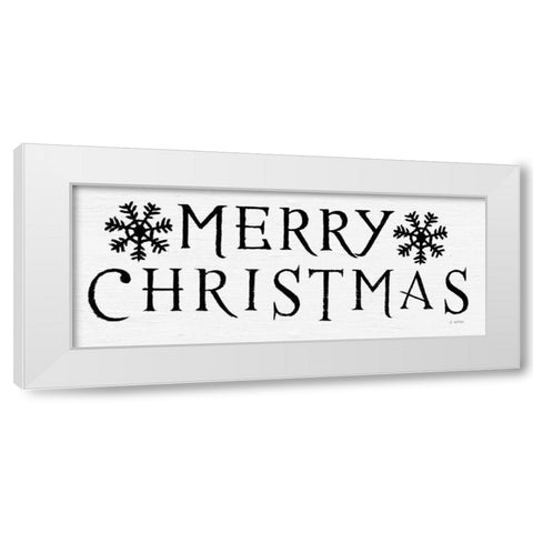 Christmas Affinity III BW White Modern Wood Framed Art Print by Wiens, James
