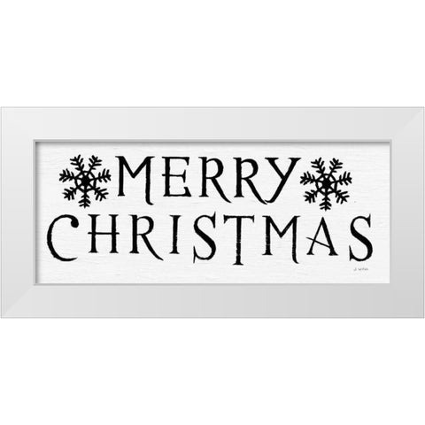 Christmas Affinity III BW White Modern Wood Framed Art Print by Wiens, James