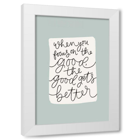 Calm Home IV White Modern Wood Framed Art Print by Thorns, Becky