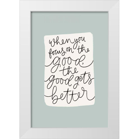Calm Home IV White Modern Wood Framed Art Print by Thorns, Becky