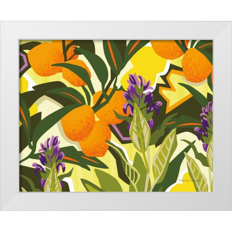 Citrus Sage I White Modern Wood Framed Art Print by Gallagher, Megan