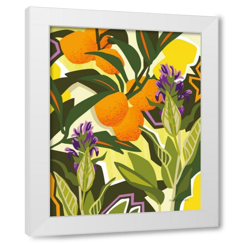Citrus Sage I White Modern Wood Framed Art Print by Gallagher, Megan