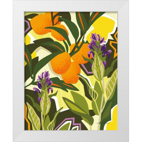 Citrus Sage I White Modern Wood Framed Art Print by Gallagher, Megan