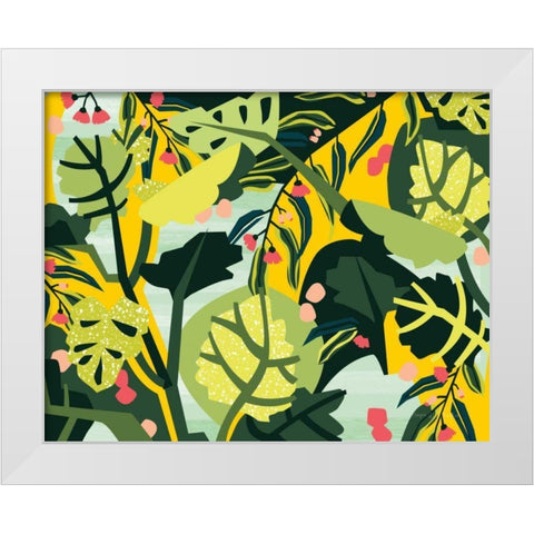 Eucalyptus Mint I White Modern Wood Framed Art Print by Gallagher, Megan