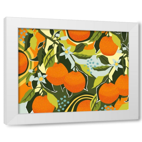 Sweet Clementine I White Modern Wood Framed Art Print by Gallagher, Megan