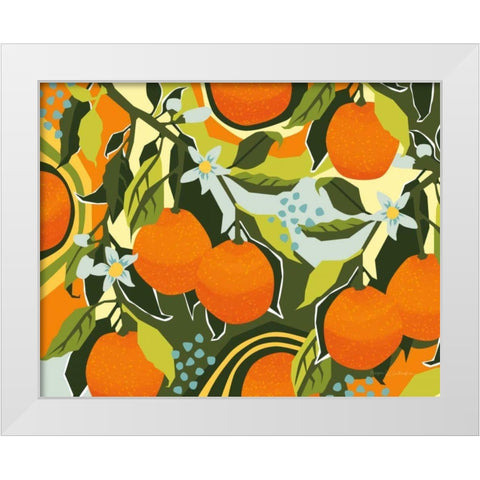 Sweet Clementine I White Modern Wood Framed Art Print by Gallagher, Megan